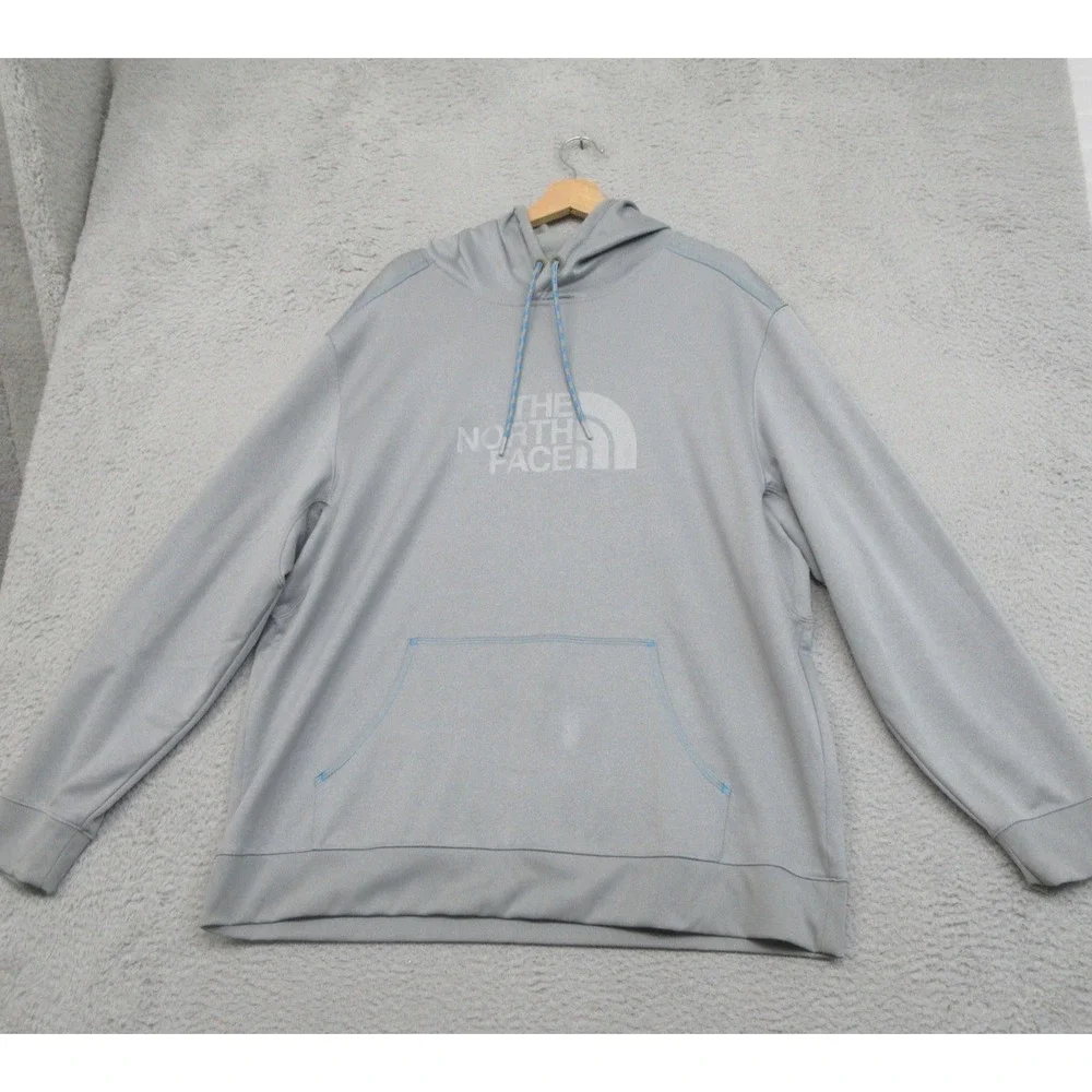 The North Face Mountain Athletics Pullover Hoodie Men XXL Gray Performance Logo